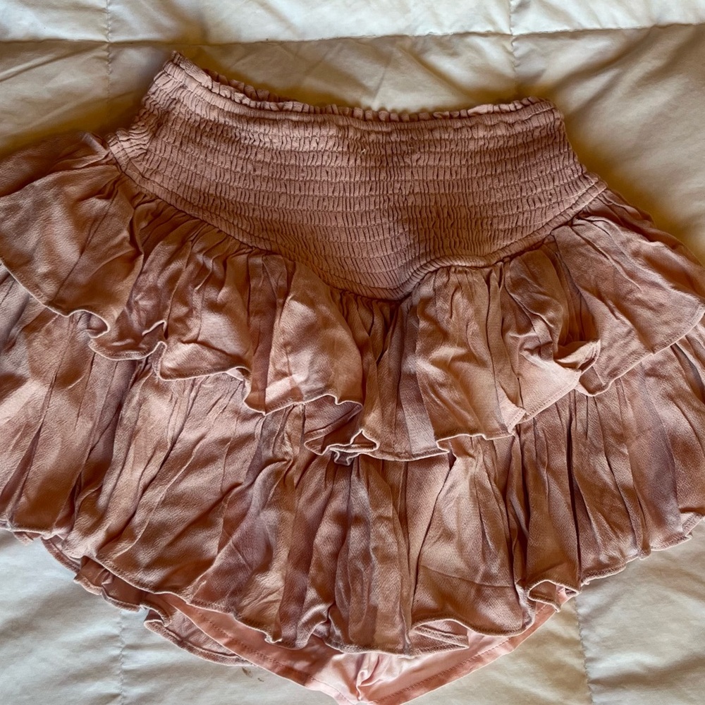 Pink Dusty Rose Ruffle Skirt ~ Rock N Rags - Picture 11 of 15